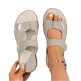 thumbnail image 2 of Norvail Womens Orthopedic Arch Support Open Toe Sandals, Wide Foot Sandals for Women Dressy, Non Slip Comfortable Walking Slippers for Summer Beach Vacation, 2 of 8