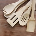 thumbnail image 4 of 6 Pcs Bamboo Cooking Utensil Set  Kitchen Wooden Spoons Spatula Tools, 4 of 8