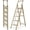 Brown Gold, variant on 3 Step Ladder, Ladders for Home, Anti-Slip Pedals, Aluminum Step Stool Foldable, Lightweight to Move, Ease of Storage, Reach 8ft for Closet Kitchen Library, Hold 300lbs - Black