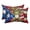 Blue, Red, White, Gold, variant on Puerto Rico Flag Frog Outdoor Pillows for Chaise Lounge Chair Waterproof Lumbar Pillows with Insert&Adjustable Elastic Strap Beach Headrest Pillow Rustic Red Blue White Floral Pool Pillow 11"x16"