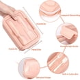 thumbnail image 3 of Fiambrera para adultos y niños con 3 compartimentos, 1400 ml, contenedores para el almuerzo para el trabajo, caja para sándwich a prueba de fugas, apta para microondas, 3 of 4