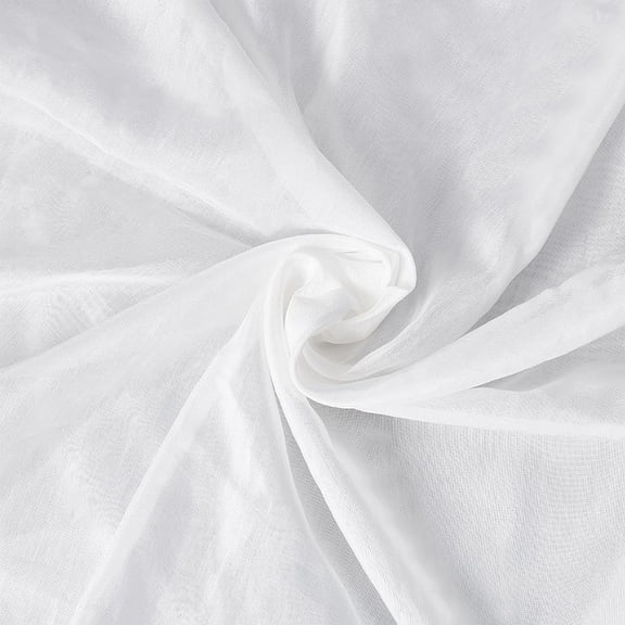 1.1 Yards Silk Organza Fabric 55.1Inch Wide Pure White Mulberry Silk Organza Fabric Gauze Silk Fabric for Wedding Dress Fashion Crafts Decorations