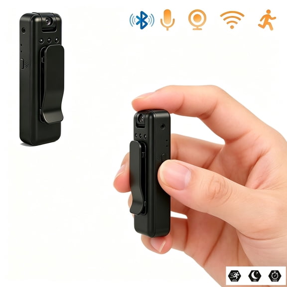 R11 Mini 4K Wearable Camera Recorder with Audio Video Recording, Night Vision for Security Work & Travel