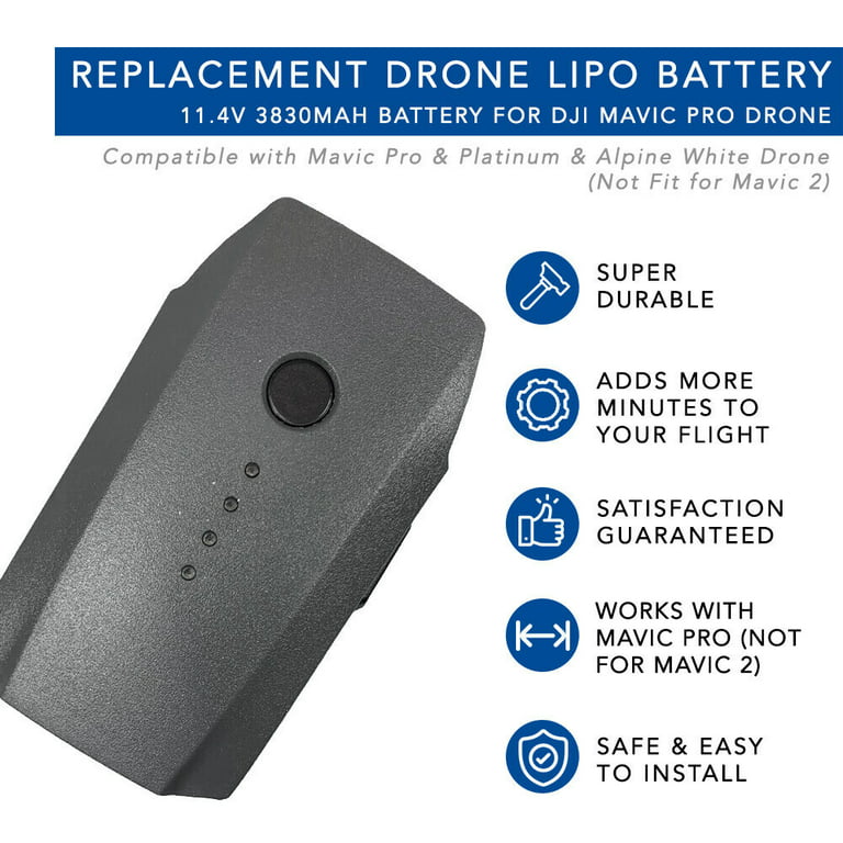 DJI Batterie pour drone Mavic Pro (3830 mAh / 11,4 V) - Accessoires drones  - DJI Technology