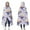 LightPurple Cartoon Dinosaurs, variant on Wearable Blanket,LightGreen Dinosaurs Clouds Trees Pattern Hooded Wearable Flannel Blanket for Adults & Teens,Winter Poncho Shawl Wrap Cape Cozy Anti-Pill,50"x60"