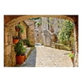 thumbnail image 3 of Tiptophomedecor Cityscape Wallpaper Wall Mural - Provincial Alley In Tuscany, 3 of 4