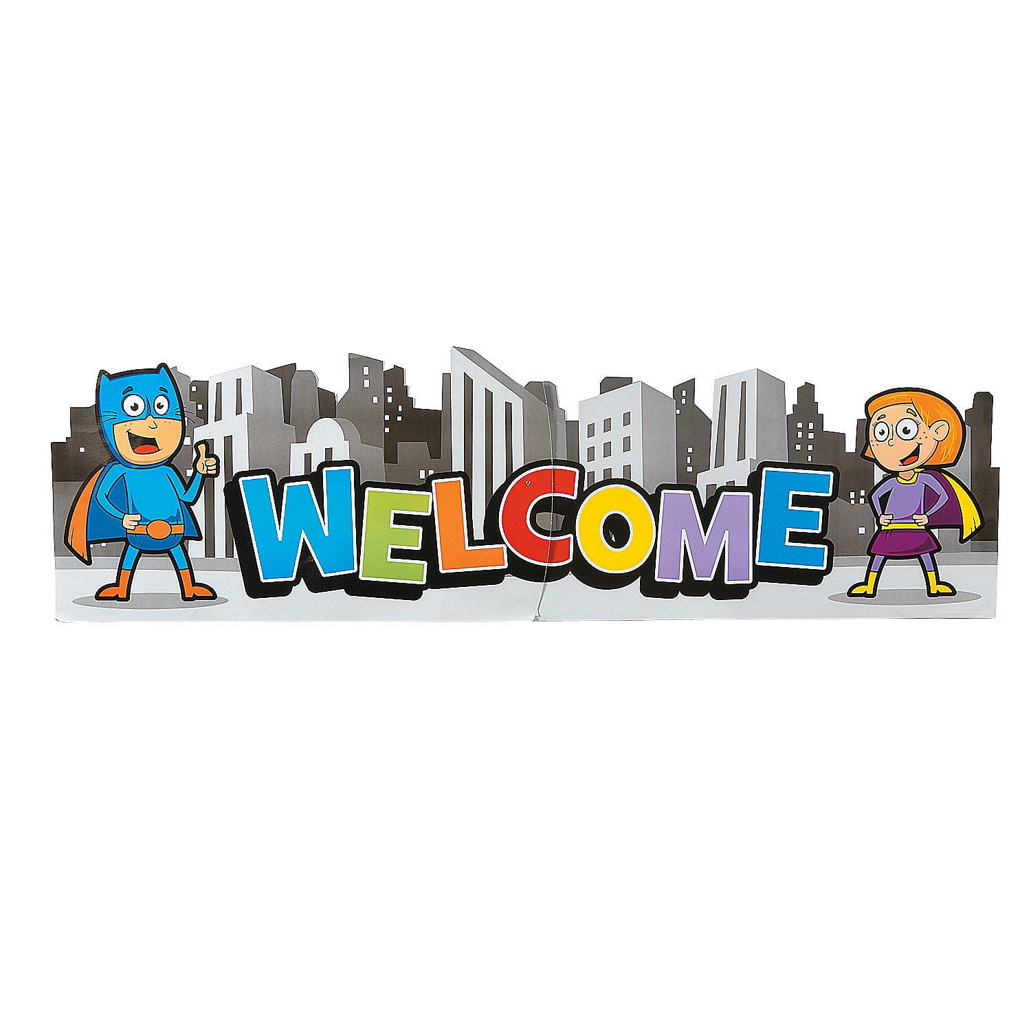 Superhero Banner Educational 1 Piece