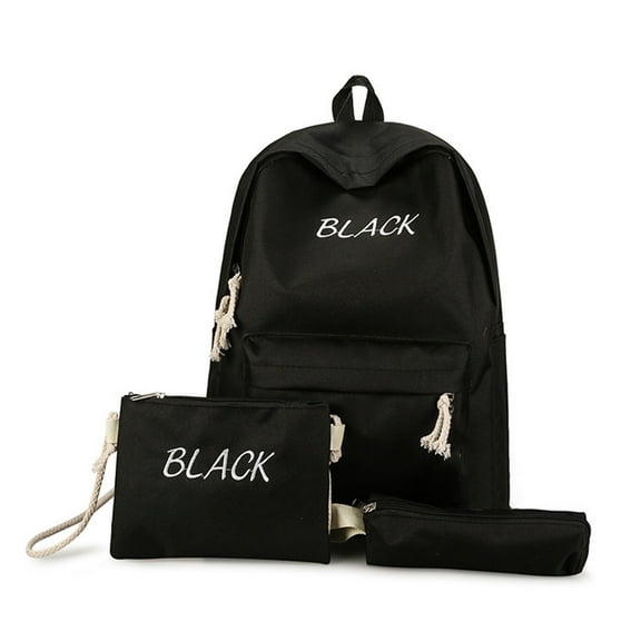 Dengmore Travel Shoulder Purse Bag Fashion Style Multifunctional Backpack Large Capacity Canvas Four piece Bag 3packs