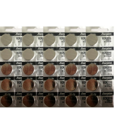 25 Pcs Energizer ECR2016 CR2016 2016 3v Lithium Battery