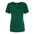 thumbnail image 1 of Adar Indulgenc Jr. Fit Enhanced V-neck Top - 4212 - Hunter Green - M, 1 of 4
