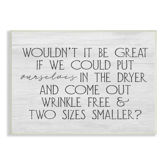 Stupell Industries Humorous Laundry Phrase Grainy Pattern Text Sign Graphic Art Unframed Art Print Wall Art, Design by Daphne Polselli