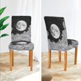 thumbnail image 3 of Yayeee 4 Pack Dining Chair Covers Stretch Parson Chairs Slipcovers Seat Protector, Black Moon, 3 of 6