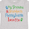 thumbnail image 4 of Inktastic Pennsylvania Grandma and Grandpa Love Me Boys or Girls Toddler T-Shirt, 4 of 5