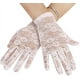 thumbnail image 1 of Guantes de protección solar blancos Guantes cortos de encaje para conducir Protección UV floral Protección solar Protección para las manos Guantes elásticos Encaje Boda Noche Mujeres sexy, 1 of 5