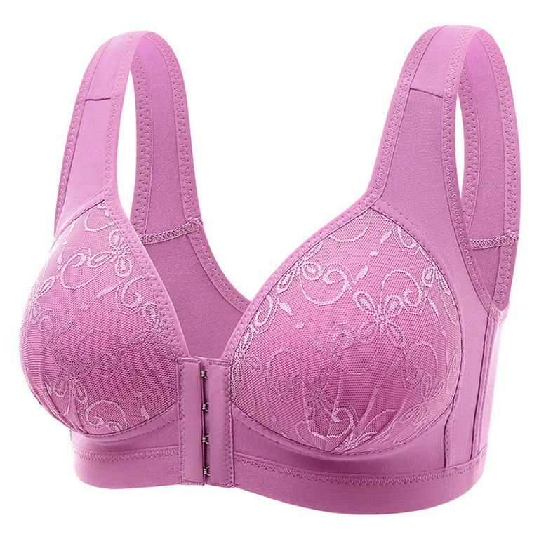 Bras for Women Full Coverage Front Button Shapin Adjustable