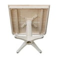 thumbnail image 4 of 36" x 36"  Natural Solid Wood Square Top Pedestal Table  - 29.9" Height, 4 of 11