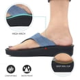 thumbnail image 5 of Aerosoft Denimre Adjustable Buckle Women's T Strap Sandals, 5 of 8