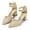 Gold Glitter, variant on Women's Pointed Toe Pumps Block Heel Ankle Strap Adjustable Buckle Heels sandals Dress Shoes for Casual Party Daily Wear