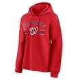 thumbnail image 2 of Women's Fanatics Red Washington Nationals Perfect Play Raglan Pullover Hoodie, 2 of 4
