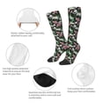 thumbnail image 6 of Lsque Lilies Flowers Printed Crew Socks Men's Women's LightWeight Thin Casual Calf Socks ,Knee High Socks,Cotton Socks, 6 of 9