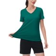 thumbnail image 4 of Camiseta MAGCOMSEN Dry Fit para mujer de manga corta E-Green, 4 of 6