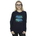thumbnail image 2 of DC Comics Womens Batman Grid Gradient Sweatshirt, 2 of 3