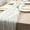 White, variant on Nvzi Table Runner Cheesecloth Tablecloth for Romantic Wedding Rustic Boho Style Natural Elegant Gauze Decor 35*118inch（Purple）