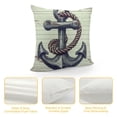 thumbnail image 4 of ARISTURING  Nautical Throw Pillow Cover, Navy Blue Anchor Pillowcases Soft Home Decorative Pillow Case Double Sided Cushion Covers for Indoor Outdoor Bedroom and Car, 4 of 5