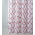 thumbnail image 6 of Olivia Gray Delray Quatrefoil Embroidered Single Grommet Curtain Panel - 54x84", Red/White, 6 of 6