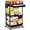 Black, variant on 3 Tier Rolling Storage Carts with Drawer, Storage Cart Organizer with Lockable Wheels Rolling Utility Organizing Cart for Bathroom Kitchen Bedside Art Craft Snack Makeup Lash Nail Baby, Black
