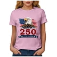 thumbnail image 5 of UngA 250th Anniversary USA Shirt for Women 250 Years of Freedom American 1776 2026 Womans Shirts S,Pink, 5 of 8