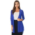 thumbnail image 1 of iEFiEL Womens Casual Plus Size Chiffon Shrug Cardigan Draped Ruffles Long Bolero, 1 of 7