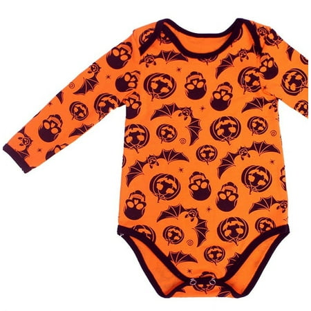 

StylesILove Halloween Character Print Unisex Baby Long Sleeve Bodysuit (M/6-12 Months)