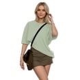 thumbnail image 5 of MOYIKO Oversized T Shirts for Women Short Sleeve Loose Fit Crewneck Tees Summer Tops, 5 of 7