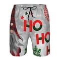 thumbnail image 4 of Kdxio Cute Santa Pattern Mens Casual Shorts - Drawstring Summer Beach Sports Shorts for Men, 4 of 9