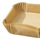 thumbnail image 2 of 100 tapetes de papel para freidora de aire, papel para vaporizador de pulpa de madera, papel para horno (marrón), 2 of 7