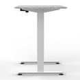thumbnail image 4 of Furniture of America Tilah Metal Height Adjustable Office Desk in White, 4 of 5