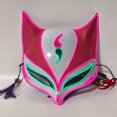 thumbnail image 4 of Disfraces de Halloween 2024 Halloween LED zorro Onmyoji Carnaval Noche Fantasma Máscara de escenario Máscara brillante intermitente Celebridad de Internet Fox Props, 4 of 4