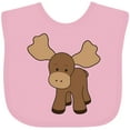 thumbnail image 3 of Inktastic Cute Moose Boys or Girls Baby Bib, 3 of 4