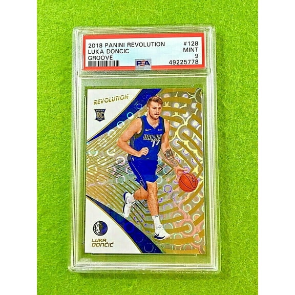 LUKA DONCIC Groove PRIZM ROOKIE CARD PSA 9 MINT MAVERICKS RC 2018 Revolution