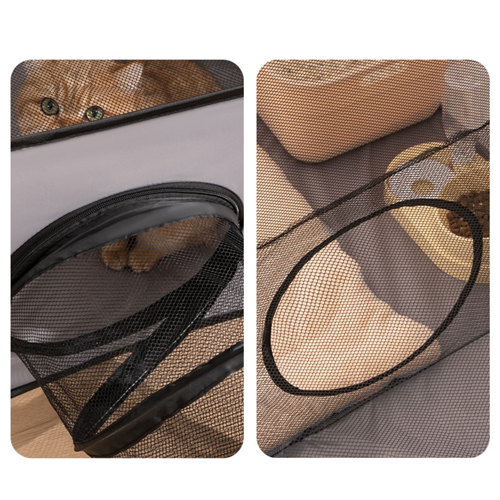 Sunproof Ventilated Cats Playpen Foldable Outdoor Enclosure Shelter With Scratch Resistant Fabric Camping Tunnel House