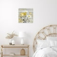 thumbnail image 5 of Farmhouse Yellow Floral Wall Art for Living Room White Daisy Flower and Butterfly on Grey Wood Pictures Wall Decor Nature Plant Framed Canvas Wall Art for Bedroom Bathroom Decor,12L X 12W Inches, 5 of 6