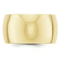 thumbnail image 2 of 10K Yellow Gold 12mm Half Round Band Ring Size 4.5, 2 of 7