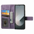 thumbnail image 4 of ShellTech Flip Case for Samsung Galaxy Z Fold 7 Leather Wallet Case , Magnetic Detachable Zipper Card Slot Wallet Cover RFID Blocking with Kickstand Shockproof,Purple, 4 of 18
