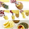 thumbnail image 5 of Pineapple Corer, [Upgraded, Reinforced, Thicker ]   Pineapple Corer Remover,   Pineapple Core Remover Kitchen Tool with   for Diced Fruit Rings, Red, 5 of 7