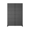 thumbnail image 6 of MAYEERTY 72*47in Outdoor Privacy Screen, 6 Panels Metal Privacy Fences for Patio, Black, 6 of 7