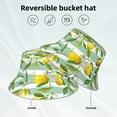 thumbnail image 5 of Easygdp Lemon Double-Sided Reflective Fisherman Hat for Outdoor and Night Walking, Unisex, 5 of 9