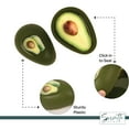 thumbnail image 4 of Servette Home Food Keeper Storage Container with Lid, Food Saver for Fresh Avocados, Red Onions, and Garlic, BPA Free, Set of 3 (Avocado), 4 of 5