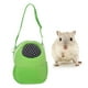 thumbnail image 4 of Bolsa de transporte portátil para hámsteres, mascotas pequeñas como erizos, petauros del azúcar, chinchillas, cobayas y ardillas. Verde 17x14cm, 4 of 9