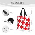 thumbnail image 3 of Easygdp Red Cross 1 Bolsa Tote para Mujer, Bolso de Hombro para Trabajo, Playa, Viajes, Compras y Supermercado, 3 of 7